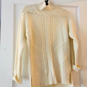 Banana Republic Sweater Tunic Cableknit Turtleneck